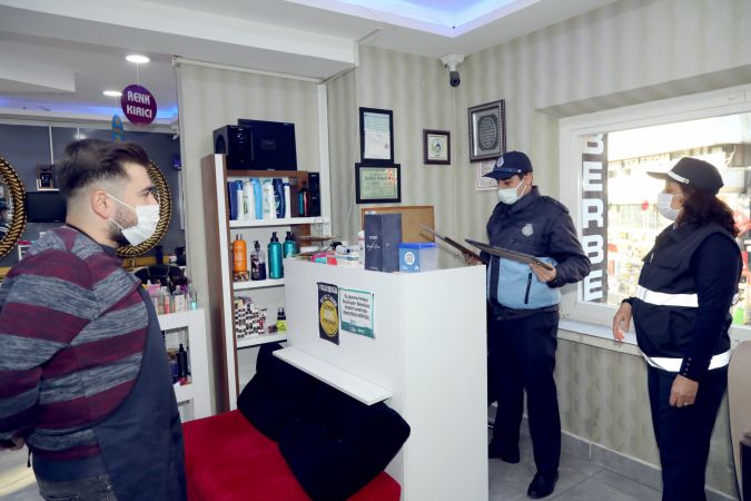 Ankara Çankaya Belediyesi'nden koronavirüs denetimi 5