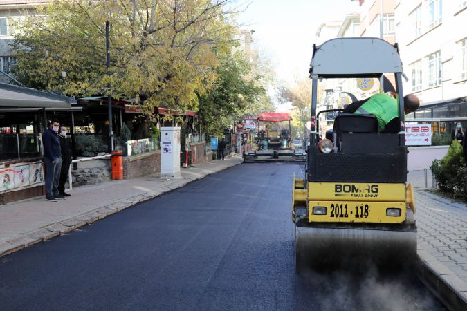 Ankara Çankaya Belediyesi, Kızılay bölgesindeki asfalt çalışmalarına devam ediyor 4