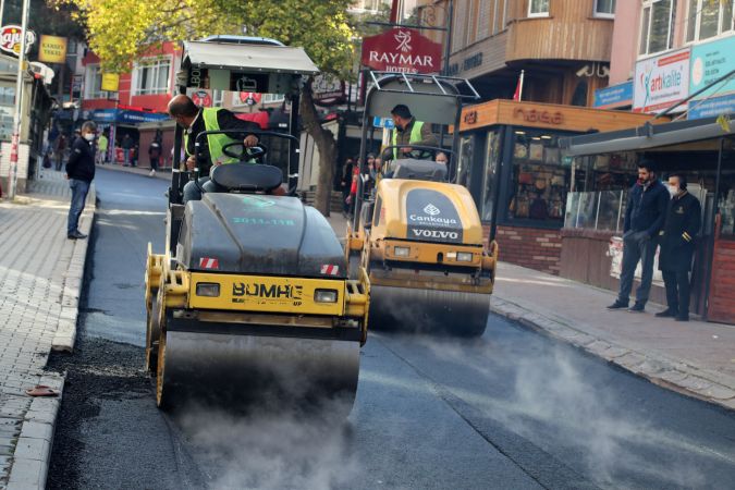 Ankara Çankaya Belediyesi, Kızılay bölgesindeki asfalt çalışmalarına devam ediyor 6