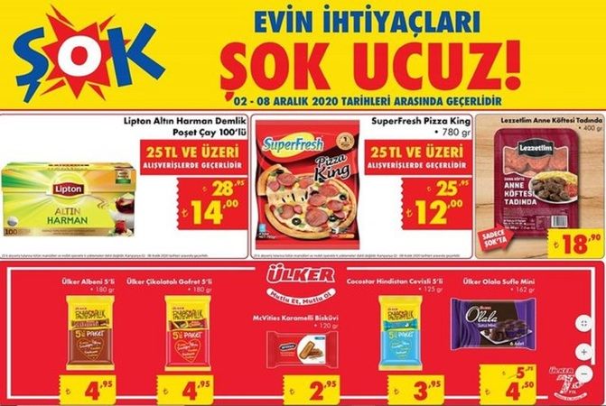 Ankara'da ŞOK 2 Aralık Aktüel Ürünler Hangileri? Hangi Mağazada Hangi Ürün Satılıyor? İşte ŞOK Aktüel 2 Aralık 2020 6