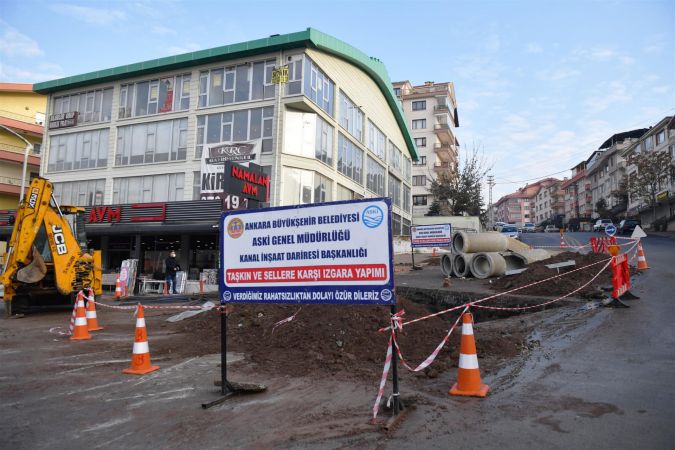 Ankara Büyükşehir’den Mamak ve Yenimahalle’de sel manzaralarına son 1