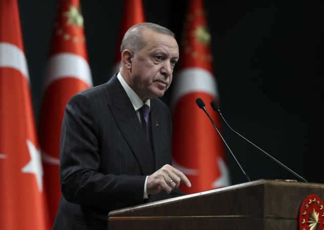 Türkiye Cumhurbaşkanı Recep Tayyip Erdoğan konuşuyor 2
