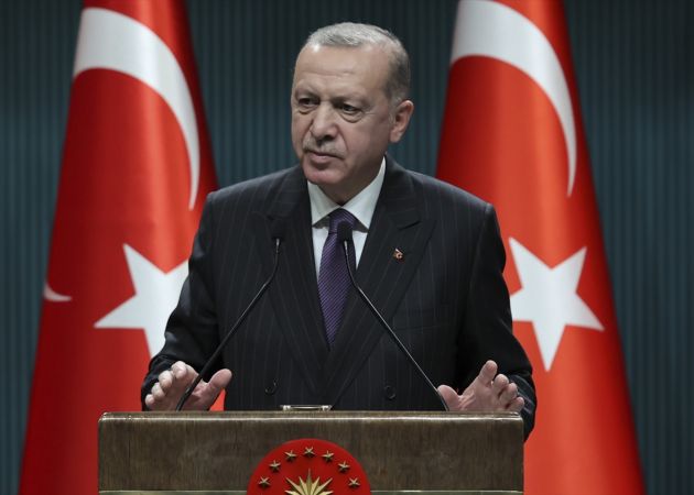 Türkiye Cumhurbaşkanı Recep Tayyip Erdoğan konuşuyor 5