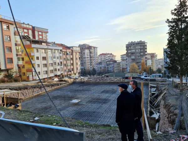 Başkan Yaşar, yeni inşaat alanlarını denetledi 1