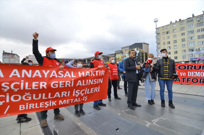 Birleşik Metal İş Sendikası Genel Başkanı Serdaroğlu'dan işten çıkarılan işçilere destek 4