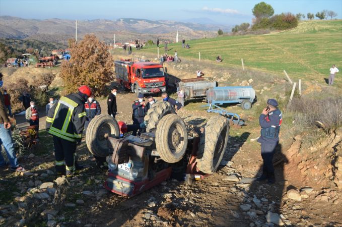 Manisa'da traktörün altında kalan sürücü öldü 7
