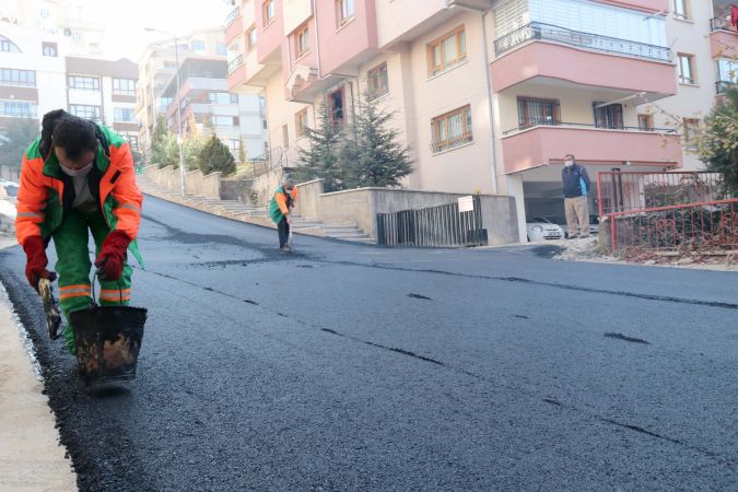Ankara Çankaya Belediyesi 70 bin tonluk asfalt çalışması yaptı 1