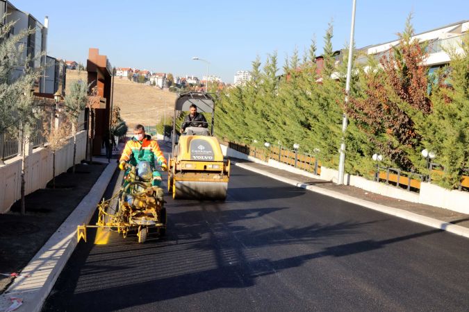 Ankara Çankaya Belediyesi 70 bin tonluk asfalt çalışması yaptı 5