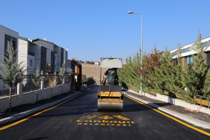 Ankara Çankaya Belediyesi 70 bin tonluk asfalt çalışması yaptı 7