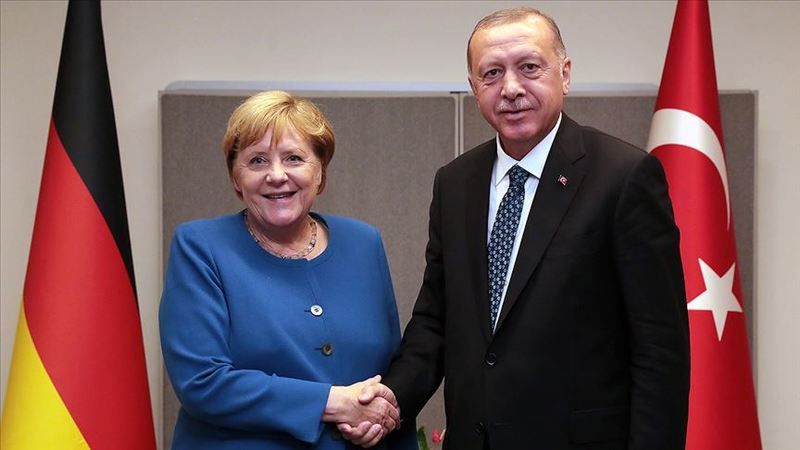 Cumhurbaşkanı Erdoğan, Almanya Başbakanı Merkel ile görüştü 2