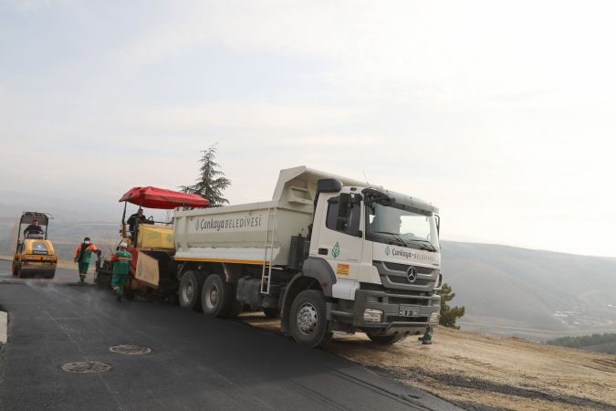 Ankara Çankaya Belediyesi asfalt çalışmalarına devam ediyor... 5
