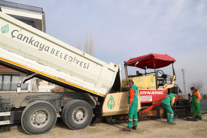 Ankara Çankaya Belediyesi asfalt çalışmalarına devam ediyor... 6