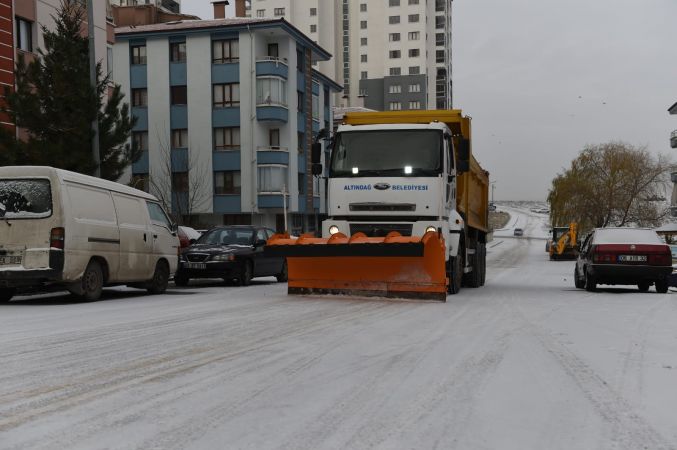 Ankara Altındağ’da kar teyakkuzu 6