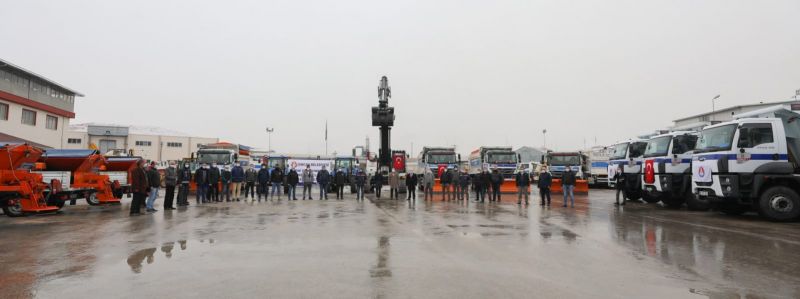 Ankara Sincan’da karla mücadele ekipleri 7/24 sahada 7