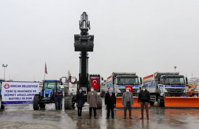 Ankara Sincan’da karla mücadele ekipleri 7/24 sahada 8