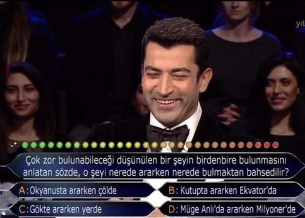 Türk Televizyon tarihinde bir ilk: Kim Milyoner Olmak İster yarışmasında Müge Anlı’ya gönderme! Kenan İmirzalıoğlu kendisini tutamadı… 3