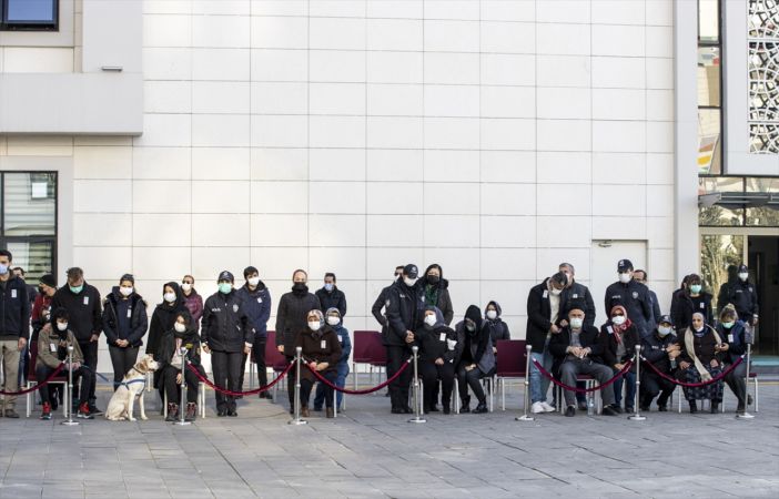 Ankara'da göreve giderken geçirdiği kalp krizi sonucu vefat eden polis memuru için tören düzenlendi 2
