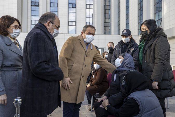 Ankara'da göreve giderken geçirdiği kalp krizi sonucu vefat eden polis memuru için tören düzenlendi 7