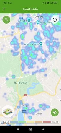 Risk haritası kırmızı olan Ankara'da kısıtlamalar sonrası yeşil bölgeler arttı! 6