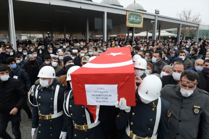 Şehit Uzman Çavuş Mehmet Çelik Malatya'da son yolculuğuna uğurlandı 11