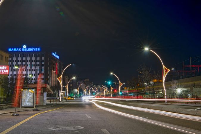 Mamak Caddeleri Işıl Işıl aydınlatılıyor 4
