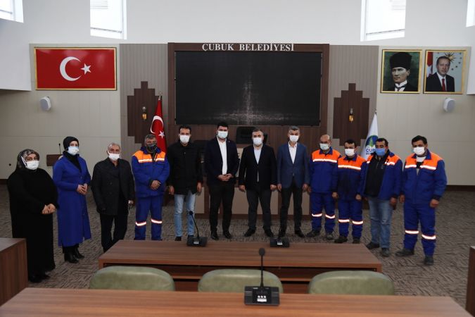 Çubuk Belediye Başkanı Demirbaş, Belediye Personeliyle Bir Araya Geldi 6