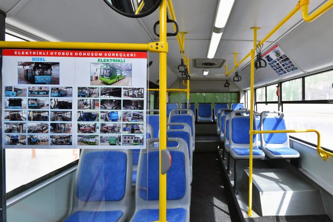 Mansur Yavaş’tan Türkiye’de Bir İlk: Dizelden Dönüştürülmüş %100 Elektrikli Otobüs Üretildi! 9