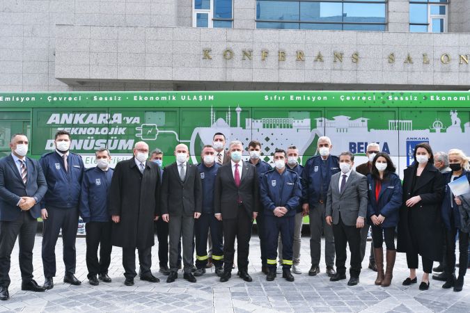 Mansur Yavaş’tan Türkiye’de Bir İlk: Dizelden Dönüştürülmüş %100 Elektrikli Otobüs Üretildi! 1