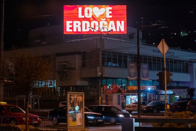Saraybosna'dan "Love Erdoğan" mesajı 1