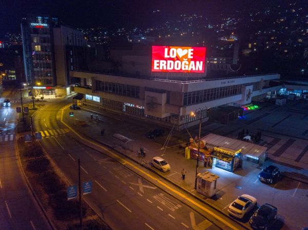 Saraybosna'dan "Love Erdoğan" mesajı 8