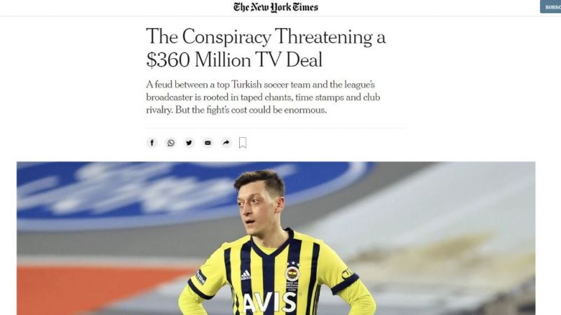 New York Times'a Haber Oldular! Fenerbahçe ve BeIN Sports Anlaşmazlığı Dünya Basınında! 1