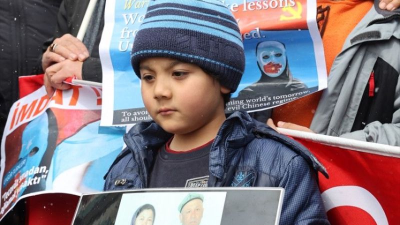 Çin'in Ankara Büyükelçiliği Önünde Uygur Türkleri Politikası Protestosu Edildi! 2