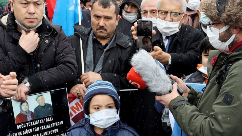 Çin'in Ankara Büyükelçiliği Önünde Uygur Türkleri Politikası Protestosu Edildi! 3