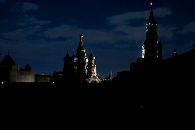 Rusya'nın başkenti Moskova'da "Dünya Saati" etkinliği düzenlendi. 12