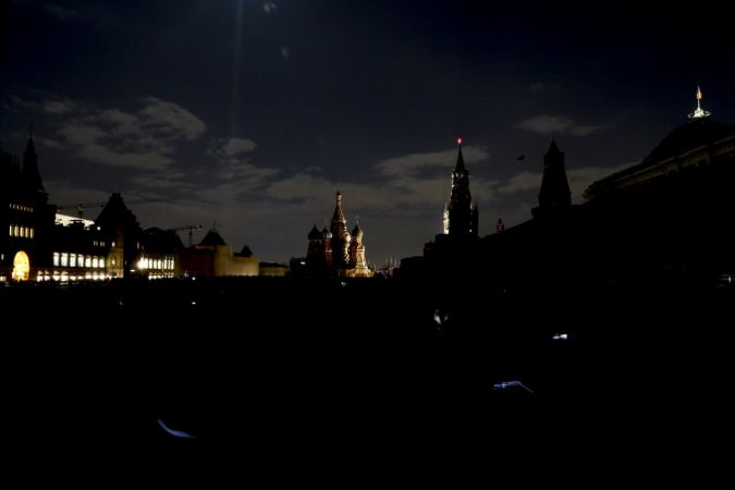 Rusya'nın başkenti Moskova'da "Dünya Saati" etkinliği düzenlendi. 17