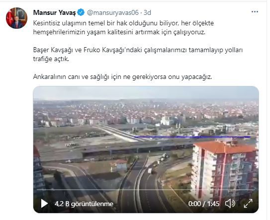 Ankara'da Ayaş yolu ve Hasköy köprülü kavşağı hizmete açıldı 7