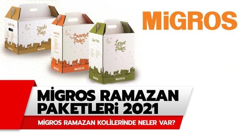 Migros Ramazan kolisi fiyatları 2021! Migros Ramazan paketi ne kadar? 2021 Migros Ramazan Paketinde Neler Var? 2