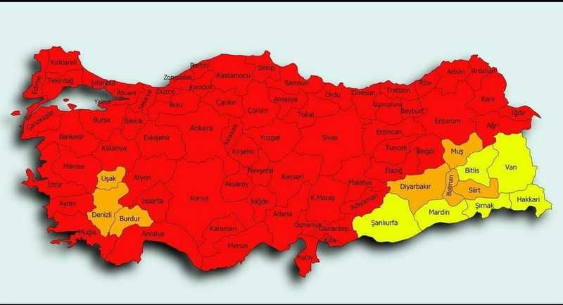 Ankara Koronavirüs Kırmızı Alarmları Çalmaya Başladı! Risk Haritası Ortaya Çıktı, Ülkede Kırmızı Olmayan Tek Bir Yer Yok! Şimdi Ne Olacak? 2