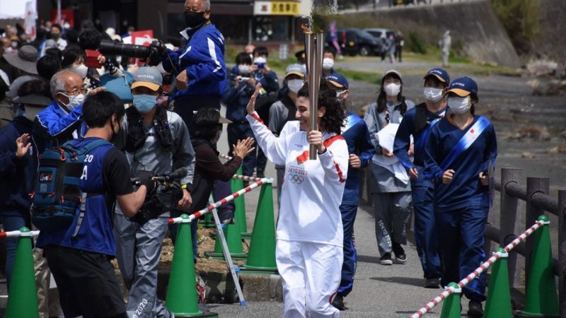Japonya'da Olimpiyat Meşalesini Türk Kızı Durna Taşıyor! 1