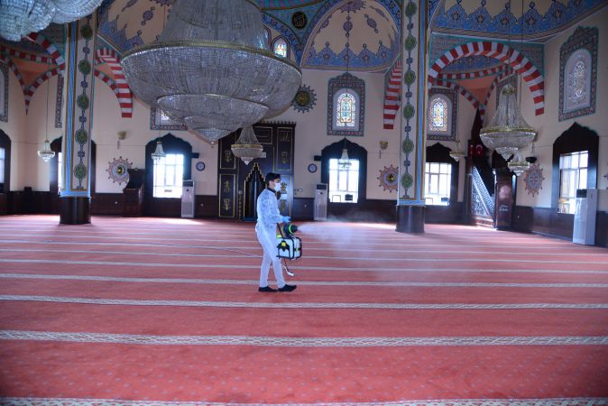 Ankara'da Camiler bayram namazı için pırıl pırıl 5