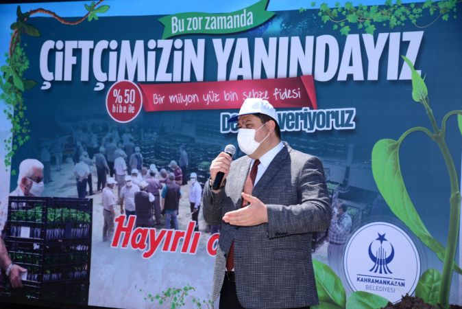 Ankara'da 500 çiftçiye 1 milyon 200 bin sebze fidesi 6
