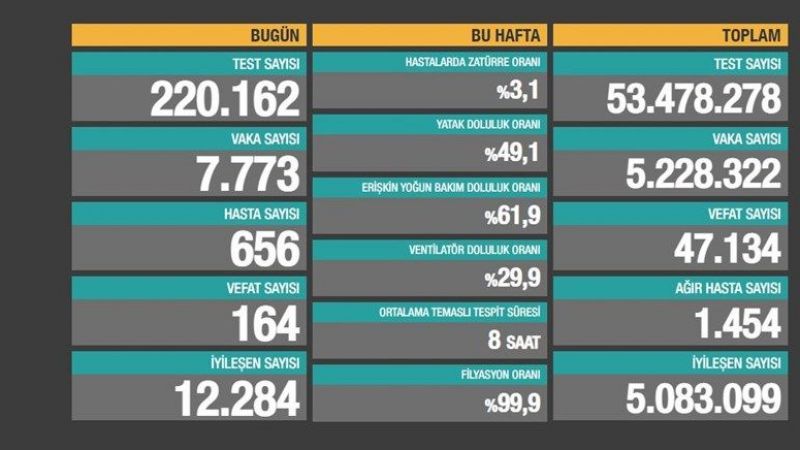 İşte 29 Mayıs 2021 Koronavirüs Tablosu! Ölen ve Pozitif Sayısı Ne Kadar Oldu? 1