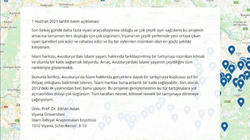 Avusturya Fişlemesinde Tornistan Geldi! Müslümanları Fişledikleri 'İslam Haritası' Çevrimdışı Oldu! 1