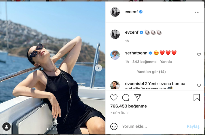 Fahriye Evcen Hande Erçel'i Instagram'dan Sildi Attı... Öyle Bir Paylaşım Yaptı ki; "Mekanın Sahibi Geri Döndü" Dedirtti! 3