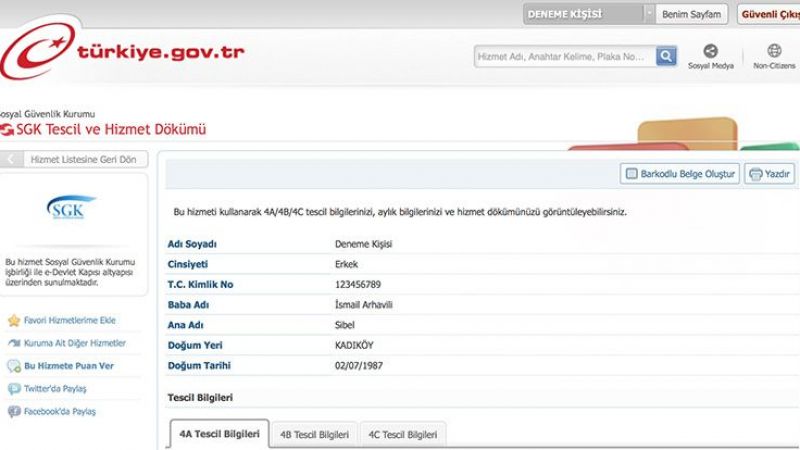 SGK Hizmet Dökümü Nasıl Alınabilir? E Devletten SGK Hizmet Dökümü Nasıl Alınır? SGK Sorgulama Barkod Numarası Nedir? 1