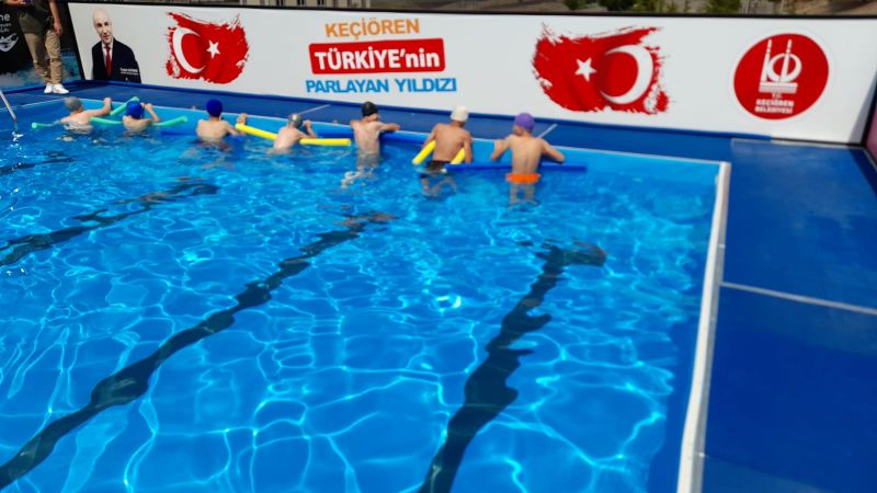 Ankara Keçiören Belediyesi’nden Büyük Hizmet! Prefabrik Havuzlar Müthiş Fayda Sağlıyor! Keçiören’de Yüzme Bilmeyen Kalmayacak… 2