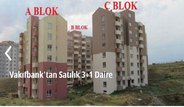 Ankara’da Ev ve İşyeri Almak İsteyen Kaçırmasın! Vakıfbank’tan 93 bin TL’ye Satılık 3+1 Daire! Vakıfbank’tan 68 Bin TL’ye Satılık İş Yeri! 1