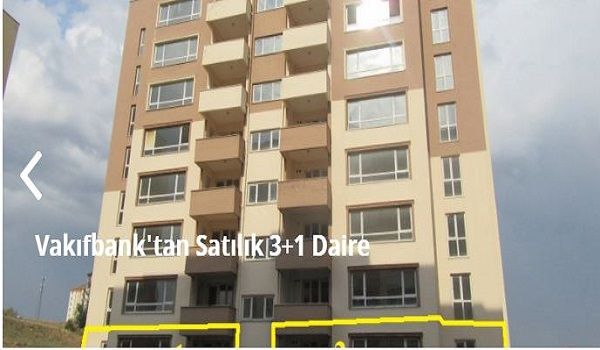 Ankara’da Ev ve İşyeri Almak İsteyen Kaçırmasın! Vakıfbank’tan 93 bin TL’ye Satılık 3+1 Daire! Vakıfbank’tan 68 Bin TL’ye Satılık İş Yeri! 2
