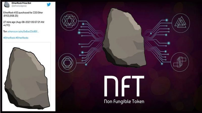 NFT Çılgınlığının Sonu Yok! Tek EtherRock Milyonlarca Dolar Değerinde! 1