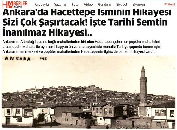 Ankara'da Hacettepe İsminin Hikayesi Sizi Çok Şaşırtacak! İşte Tarihi Semtin İnanılmaz Hikayesi.. 7